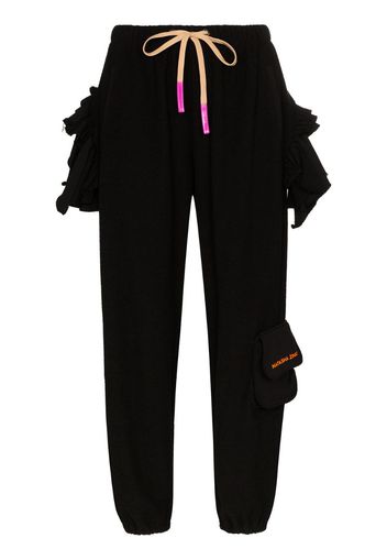 frilled cotton sweatpants