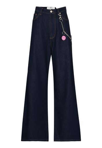 high-rise wide-leg jeans