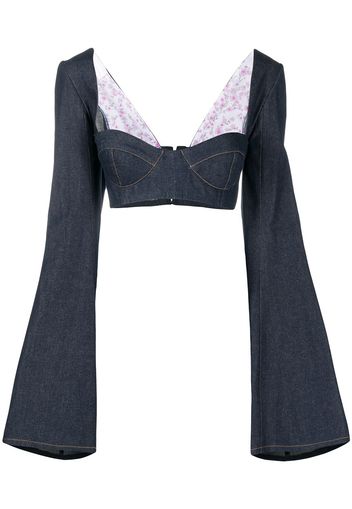 Natasha Zinko Top crop - Blu