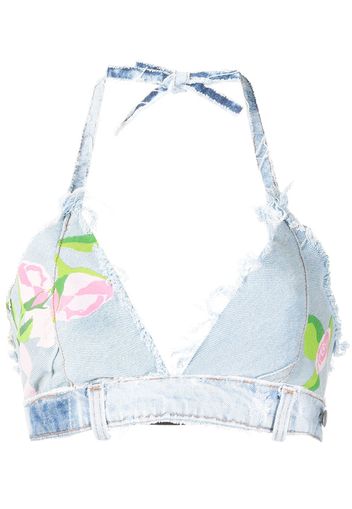 Natasha Zinko Top denim - Blu