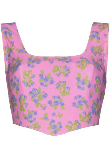 Natasha Zinko NZ CORSET TOP W FLRL PRNT - Rosa