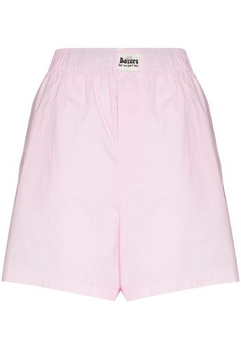 Natasha Zinko elasticated-waist boxer shorts - Rosa