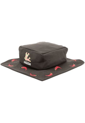 Natasha Zinko Cappello bucket Chillin Box - Nero