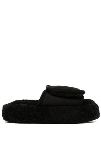 Natasha Zinko Slippers in shearling - Nero