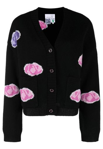 Natasha Zinko Cardigan con scollo a V - Nero