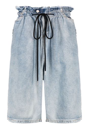 Natasha Zinko Belt Off denim shorts - Blu