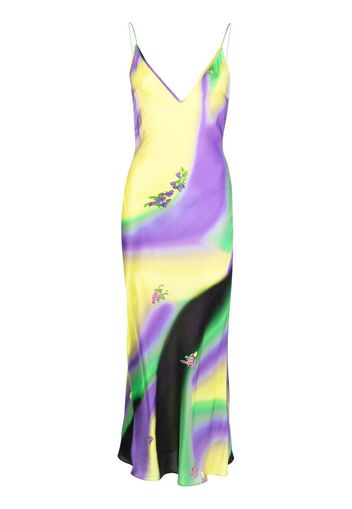 Natasha Zinko Ombré midi slip dress - Multicolore