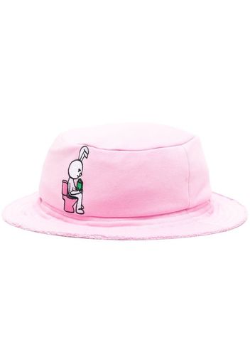 Natasha Zinko Cappello bucket con motivo coniglietto - Rosa