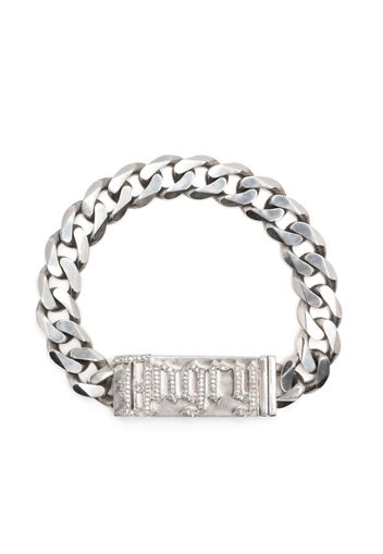 Natasha Zinko Angry Stamp chain-link bracelet - Argento