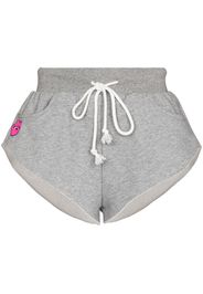 Natasha Zinko patch-detailing track shorts - Grigio