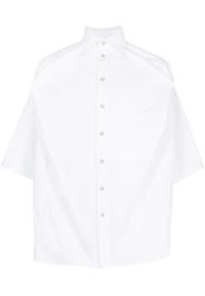 Natasha Zinko button-up short-sleeved shirt - Bianco