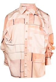 Natasha Zinko Camicia con stampa - Marrone