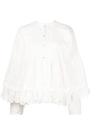 Natasha Zinko Blusa con ruches - Bianco