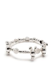 Natasha Zinko Happy Bunny bangle - Argento