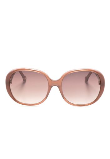 NATHALIE BLANC PARIS gradient-lenses oversize-frame sunglasses - Rosa