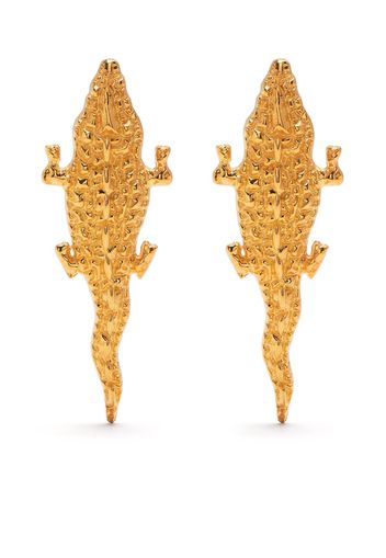 Natia X Lako Crocodile earrings - Oro
