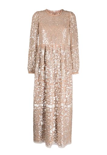 Needle & Thread Lucille sequin-embellished dress - Toni neutri