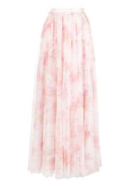 Needle & Thread layered floral-print maxi skirt - Rosa