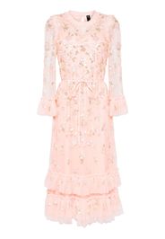 Needle & Thread Sequin Bloom tulle midi dress - Rosa