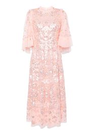 Needle & Thread Abito Garden Delight con paillettes - Rosa
