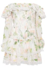 Needle & Thread Abito corto Immortal Rose - Bianco