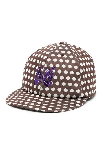 Needles polka-dot hat - Marrone