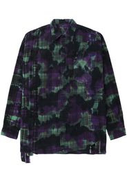 Needles graphic-print cotton shirt - Verde