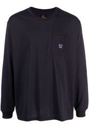 Needles logo-appliqué long-sleeve T-shirt - Viola