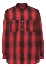 Needles plaid check-print long-sleeve shirt - Rosso