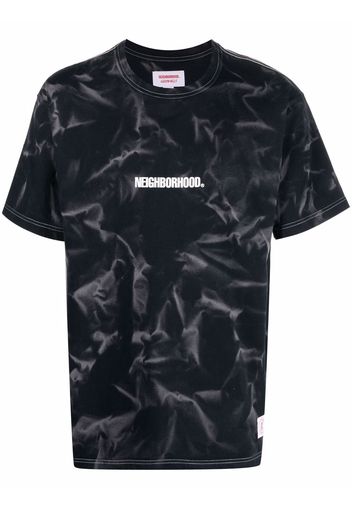 Neighborhood T-shirt con fantasia tie dye - Nero