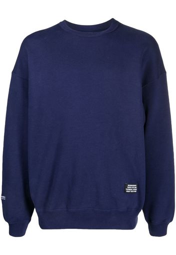 Neighborhood logo-patch detail sweatshirt - Blu