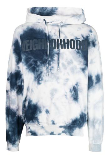 Neighborhood tie-dye pattern hoodie - Blu