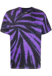 contrast all-over print T-shirt