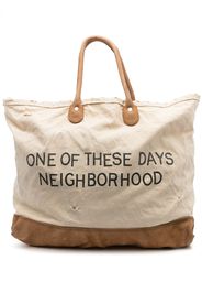 Neighborhood graphic-print canvas tote - Toni neutri