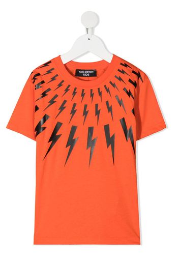 thunderbolt-print T-shirt