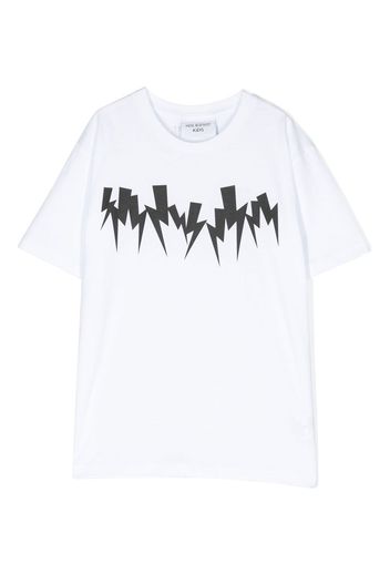 Neil Barrett Kids graphic-print short-sleeve T-shirt - Bianco