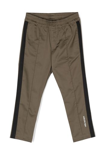 Neil Barrett Kids tape-detail straight-leg track pants - Verde