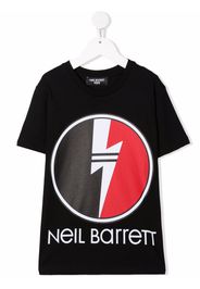 Neil Barrett Kids logo-print T-shirt - Nero