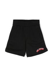 Neil Barrett Kids logo-print shorts - Nero