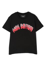 Neil Barrett Kids logo-print short-sleeve T-shirt - Nero