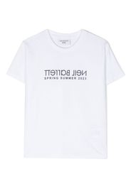 Neil Barrett Kids logo-print T-shirt - Bianco