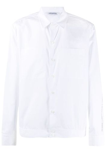 Neil Barrett patch-pocket long-sleeve shirt - Bianco