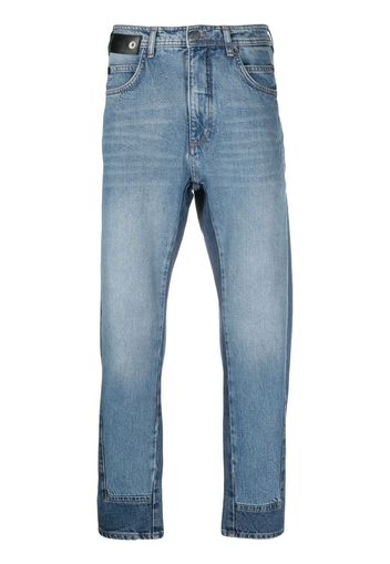 Neil Barrett Jeans dritti bicolore - Blu