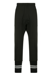 drop-crotch track pants