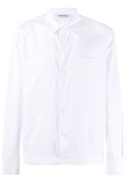 Neil Barrett patch-pocket long-sleeve shirt - Bianco