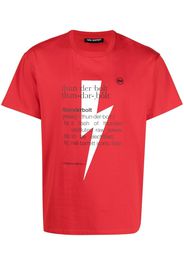 Neil Barrett T-shirt con stampa - Rosso