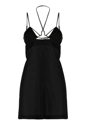 Nensi Dojaka underwire strappy mini dress - Nero