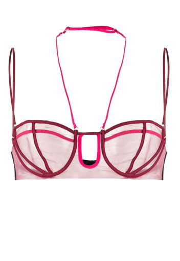 Nensi Dojaka panelled half-cup bra - Rosa