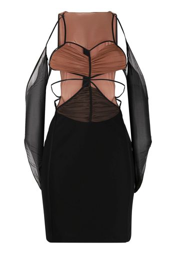 Nensi Dojaka cut-out mini dress - Nero