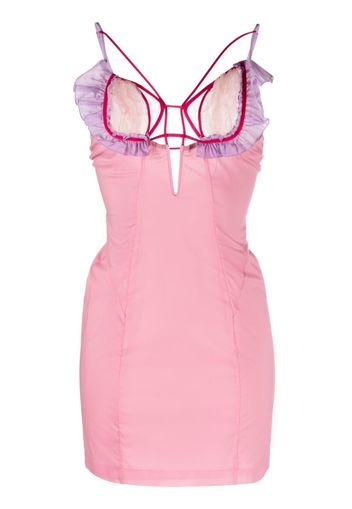 Nensi Dojaka Amfar fitted minidress - Rosa